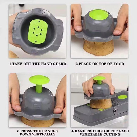 16 IN1 Mandoline Slicer Veggie Food Chopper Vegetable Cutter Tomato Carrot Grater Cheese French Onion Shredders Kitchen Tool