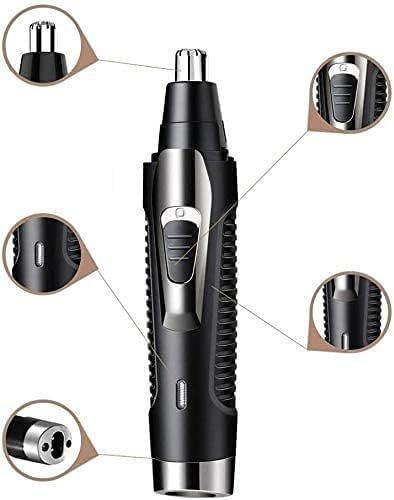 Ear Nose Hair Trimmer for Men Women USB Rechargeable Electric Facial Hair Trimmer with Dual-Edge Stainless Steel Blades