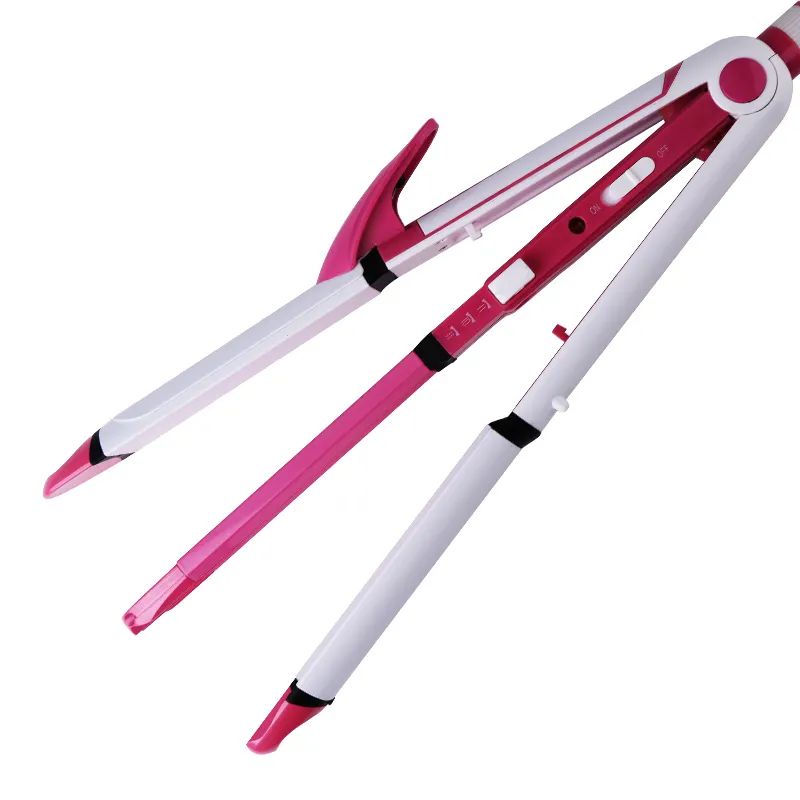 Shinon SH-8088 3 In 1 Professional Electric Hair Straightener - Best Quality series with 360 Rotation Swivel Cord - All In 1 Curling Rolling Crimping - Curler - Hair Roller